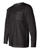 Bayside - USA-Made Long Sleeve T-Shirt with a Pocket - 8100