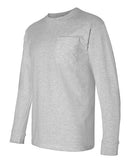 Bayside - USA-Made Long Sleeve T-Shirt with a Pocket - 8100
