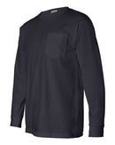 Bayside - USA-Made Long Sleeve T-Shirt with a Pocket - 8100