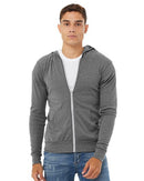BELLA + CANVAS - Unisex Triblend Lightweight Full-Zip Hooded Long Sleeve Tee - 3939