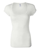 BELLA + CANVAS - Women's Sheer Mini Rib Scoopneck Tee - 8703