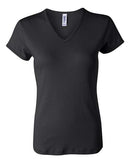 BELLA + CANVAS - Women's Baby Rib Short Sleeve V-Neck Tee - 1005