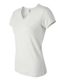 BELLA + CANVAS - Women's Baby Rib Short Sleeve V-Neck Tee - 1005