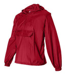 Augusta Sportswear - Packable Half-Zip Hooded Pullover Jacket - 3130