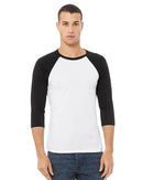 BELLA + CANVAS - Unisex Three-Quarter Sleeve Baseball Tee - 3200 (More Color)