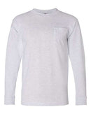 Bayside - USA-Made Long Sleeve T-Shirt with a Pocket - 8100