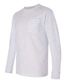 Bayside - USA-Made Long Sleeve T-Shirt with a Pocket - 8100