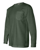 Bayside - USA-Made Long Sleeve T-Shirt with a Pocket - 8100