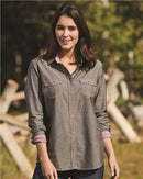 Weatherproof - Women's Vintage Chambray Long Sleeve Shirt - W154885