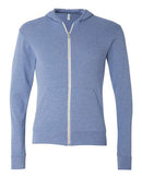 BELLA + CANVAS - Unisex Triblend Lightweight Full-Zip Hooded Long Sleeve Tee - 3939