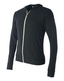 BELLA + CANVAS - Unisex Triblend Lightweight Full-Zip Hooded Long Sleeve Tee - 3939
