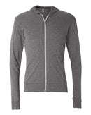 BELLA + CANVAS - Unisex Triblend Lightweight Full-Zip Hooded Long Sleeve Tee - 3939