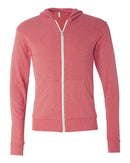 BELLA + CANVAS - Unisex Triblend Lightweight Full-Zip Hooded Long Sleeve Tee - 3939