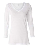 BELLA + CANVAS - Missy Three-Quarter Sleeve Jersey V-Neck Tee - 6425