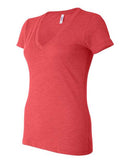 BELLA + CANVAS - Women’s Triblend Deep V-Neck Tee - 8435