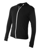 BELLA + CANVAS - Unisex Triblend Lightweight Full-Zip Hooded Long Sleeve Tee - 3939