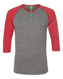 Alternative - Eco-Jersey Three-Quarter Sleeve Raglan Henley - 1989