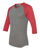Alternative - Eco-Jersey Three-Quarter Sleeve Raglan Henley - 1989