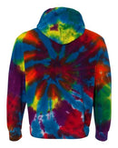 Dyenomite - Rainbow Multi-Color Cut-Spiral Hooded Sweatshirt - 854TD
