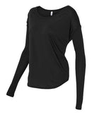 BELLA + CANVAS - Women’s Flowy 2x1 Ribbed Long Sleeve Tee - 8852