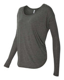 BELLA + CANVAS - Women’s Flowy 2x1 Ribbed Long Sleeve Tee - 8852