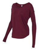 BELLA + CANVAS - Women’s Flowy 2x1 Ribbed Long Sleeve Tee - 8852