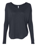 BELLA + CANVAS - Women’s Flowy 2x1 Ribbed Long Sleeve Tee - 8852