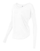 BELLA + CANVAS - Women’s Flowy 2x1 Ribbed Long Sleeve Tee - 8852