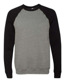 BELLA + CANVAS - Unisex Sponge Fleece Raglan Crewneck Sweatshirt - 3901