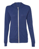 BELLA + CANVAS - Unisex Triblend Lightweight Full-Zip Hooded Long Sleeve Tee - 3939