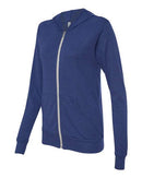 BELLA + CANVAS - Unisex Triblend Lightweight Full-Zip Hooded Long Sleeve Tee - 3939