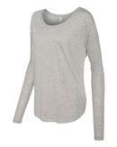 BELLA + CANVAS - Women’s Flowy 2x1 Ribbed Long Sleeve Tee - 8852