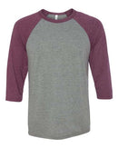 BELLA + CANVAS - Unisex Three-Quarter Sleeve Baseball Tee - 3200
