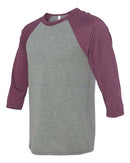 BELLA + CANVAS - Unisex Three-Quarter Sleeve Baseball Tee - 3200