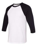 BELLA + CANVAS - Unisex Three-Quarter Sleeve Baseball Tee - 3200 (More Color)