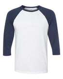BELLA + CANVAS - Unisex Three-Quarter Sleeve Baseball Tee - 3200 (More Color)