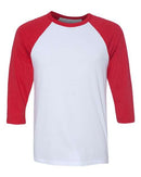 BELLA + CANVAS - Unisex Three-Quarter Sleeve Baseball Tee - 3200 (More Color)