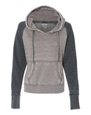 J. America - Women's Zen Fleece Raglan Hooded Sweatshirt - 8926