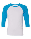 BELLA + CANVAS - Unisex Three-Quarter Sleeve Baseball Tee - 3200 (More Color)
