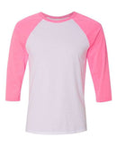 BELLA + CANVAS - Unisex Three-Quarter Sleeve Baseball Tee - 3200 (More Color)