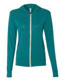 BELLA + CANVAS - Unisex Triblend Lightweight Full-Zip Hooded Long Sleeve Tee - 3939