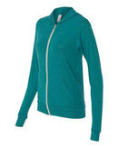 BELLA + CANVAS - Unisex Triblend Lightweight Full-Zip Hooded Long Sleeve Tee - 3939
