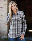 Weatherproof - Women's Vintage Burnout Flannel Shirt - W178573