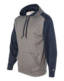 Badger - Pro Heather Colorblocked Hooded Sweatshirt - 1468