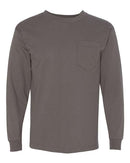 Bayside - USA-Made Long Sleeve T-Shirt with a Pocket - 8100