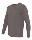 Bayside - USA-Made Long Sleeve T-Shirt with a Pocket - 8100