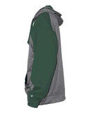 Badger - Pro Heather Colorblocked Hooded Sweatshirt - 1468