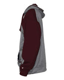Badger - Pro Heather Colorblocked Hooded Sweatshirt - 1468