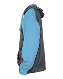 Badger - Pro Heather Colorblocked Hooded Sweatshirt - 1468