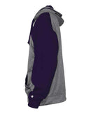 Badger - Pro Heather Colorblocked Hooded Sweatshirt - 1468
